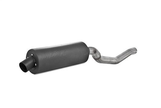 MBRP Straight Core Slip-On Exhaust Made of Black-Coated Aluminized Steel | Fits Yamaha YFM 350FX Wolverine 4x4 2003-2007 | Moderate Sound, Trail Focused, Balanced Tone | Sport Series | AT-6408SP