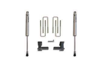 compare product MaxTrac 903250F Lift Block And U-Bolt Kit 4 in. Rear Incl. Blocks U-Bolts Rear Fox Shocks Lift Block And U-Bolt Kit