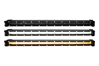 compare product Race Sport Lighting RSLP8 8in 5w LoPro Ultra Slim LED Light Bar with Amber Marker and Running Light Function 30w - Includes Rocker Switch Harness