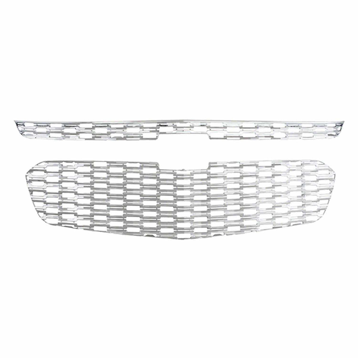 Fits 14-15 Chevy Malibu, All Models-Chrome Grille Overlay