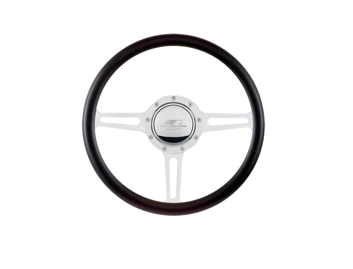 BILLET SPEC Steering Wheel 1/2 Wrap 14" Split Spoke