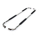 TrailFX Nerf Bar A0069S, 3 In Round Bent, Polished, Stainless Steel, With Step Pads, W/O End Caps, Rocker Panel Mount, Fits 2025 Toyota 4Runner (Will Not Fit Models With Lower Rocker Panel Extensions)