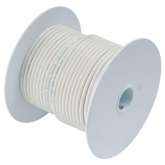 Ancor 100950 Tinned Copper Wire, 18 AWG (0.8mm2), White - 500ft