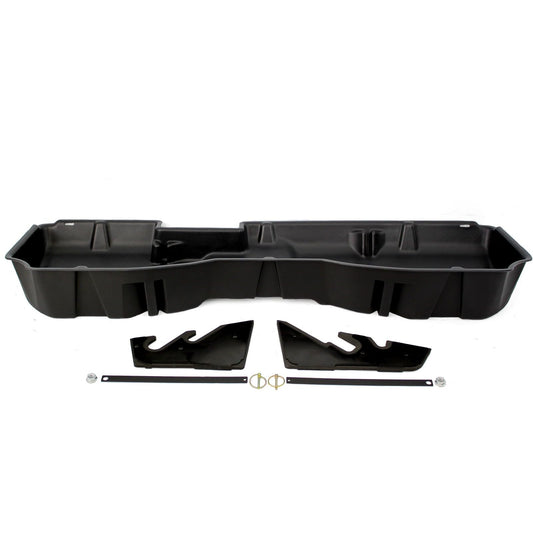 DU-HA DuHa 10300 Under Seat Storage fits 2014-2018 Silverado/Sierra Light Duty Crew Cab & 2015-2019 Heavy Duty Crew Cab | Black Heavy-Duty Back Seat Organizer | Includes Dividers