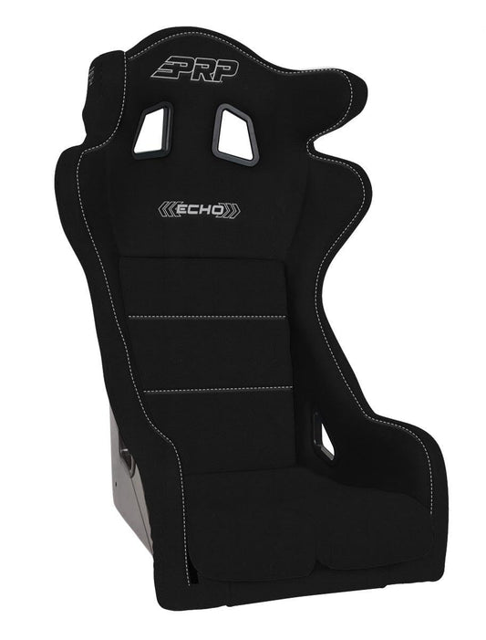 PRP Echo Composite Racing Seat - FIA Certified - Universal Off-Road Racing Seat for Wranglers, Trucks, Buggies, Rock Crawlers, and 4x4 - Dual Density Foam and Lumbar Support (Black Cloth)