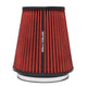 Spectre Universal Clamp-On Air Filter: High Performance, Washable Filter: Round Tapered; 6 in (152 mm) Flange ID; 8.5 in (216 mm) Height; 7.719 in (196 mm) Base; 5.125 in (130 mm) Top, SPE-HPR9891