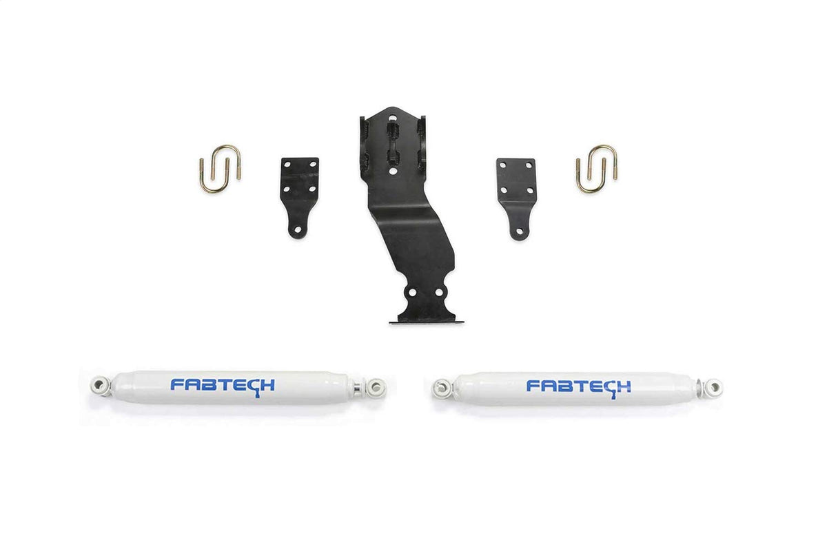 Fabtech FTS22301 Steering Stabilizer Kit Performance Dual Steering Stabilizer Kit
