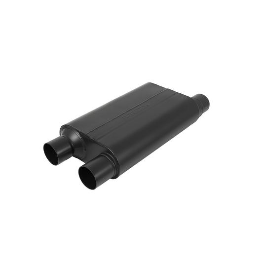 Flowmaster 842583 80 Series Muffler 409S - 2.50 Offset In and 2.50 Dual Out - Aggressive Sound