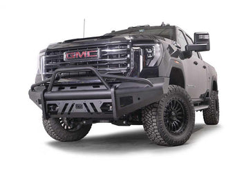 compare product Elite Black Steel Front Bumper for GMC 2500/3500 by Fab Fours