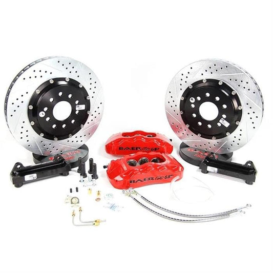 Baer Brakes 4401006R 14" Pro+ Front Brake Kit, Red, SDZ