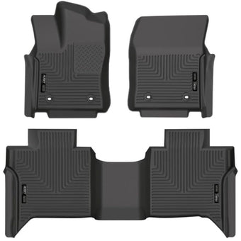 compare product Husky Liners Weatherbeater Floor Mats | Fits 2022-2026 Toyota Tundra, CREWMAX CAB ONLY | Front & 2nd Row, 3-pc Black - 99481