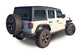Flat Style Fender Flares Fits Jeep Wrangler JL 2018–2025 Pair of 5.5 Inch Tire Coverage, Textured Powder Coated Black, With LED Turn Signal & Marker Light, Set of 2 Fender Flares TrailFX JL05RF