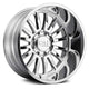 CALI OFF-ROAD SUMMIT Polished Wheel with Painted (22 x 10. inches /8 x 165 mm, 0 mm Offset)