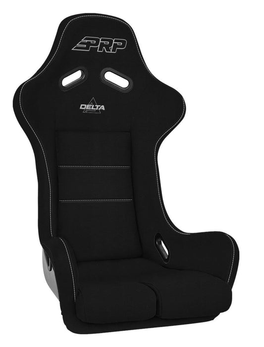 PRP Delta Composite Racing Seat - Universal Off-Road Racing Seat for Wranglers, Trucks, Buggies, Rock Crawlers, and 4x4 - Dual Density Foam and Lumbar Support (Black Cloth)