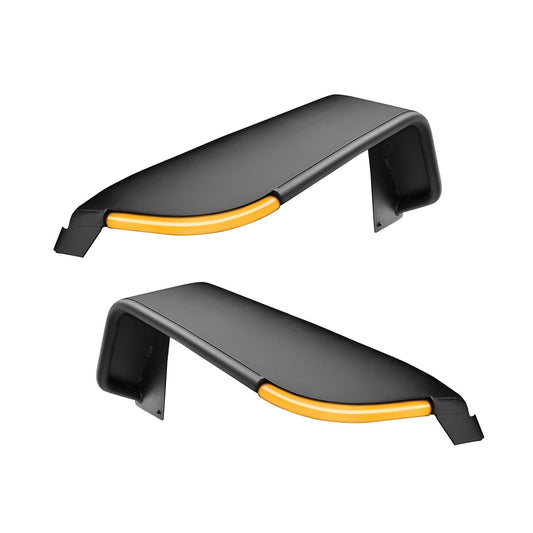 Rugged Ridge All Terrain Metal Max Front Fender Flares | Steel, Textured Black | 11641.13 | Fits 2018-2024 Jeep Wrangler JL 2 & 4 Door; 2020-2024 Jeep Gladiator JT