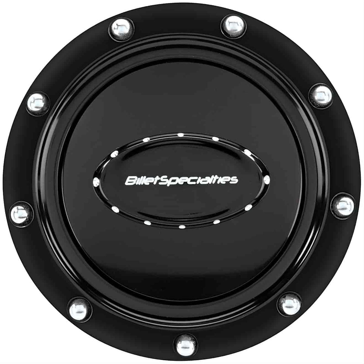 Billet Specialties 32719 Anodized Riveted Horn Button, Black