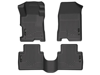 compare product Husky Liners Weatherbeater Floor Mats | Fits 2008-2012 Honda Accord 4 Door | Front & 2nd Row, 3-pc Black - 98401
