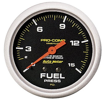 compare product Auto Meter 5411 Pro-Comp Liquid-Filled Mechanical Fuel Pressure Gauge