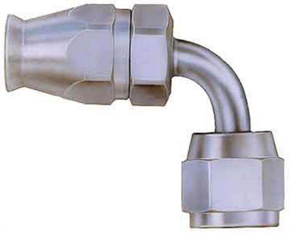 Aeroquip FBM1122 Hose Fitting (#6 90 Deg Steel Swivel Fitting Teflon)