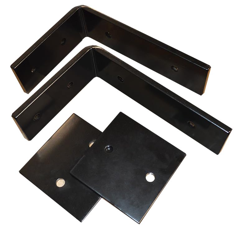 Cattleman HD 2996 Light Bar Mounting Kit Roof Mount Mounts One Light Bar Painted Black Steel