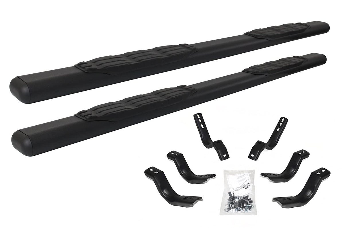 Big Country Truck Accessories 104324800 4 in. Fusion Side Bars Kit Cab Length Incl. Brackets Textured Black