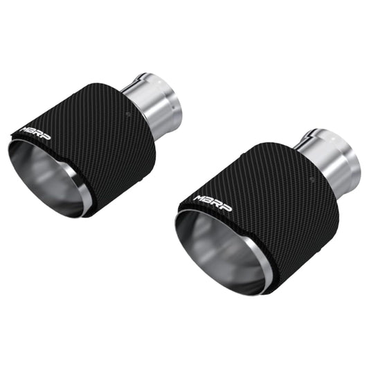 MBRP 15-23 Dodge Charger 5.7L/6.2L/6.4L T304 3in ID / 5in OD Out / 8in Length Angle Cut Carbon Tip