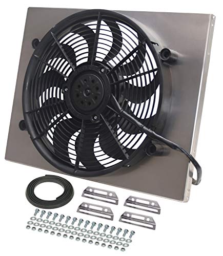 Derale 16822 High Output Single Radiator Fan , Black