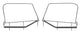 MasterTop 15422201 Soft Top UPPR DR FRMES PR 97-06 WRGLR