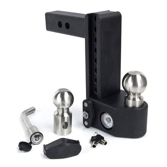 compare product Weigh Safe Steel Drop Hitch - Adjustable Trailer Hitch with Ball Mount - Designed for 2.5