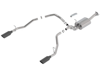compare product BORLA 140758BC Cat-Back Perf. Exhaust Sys. for '19-'23 Ram 1500 V8 Incl. e-Torque incl. Rebel & G/T Models (Exc. Classic) T-304 Touring Dual Split Rear Exit Single 5