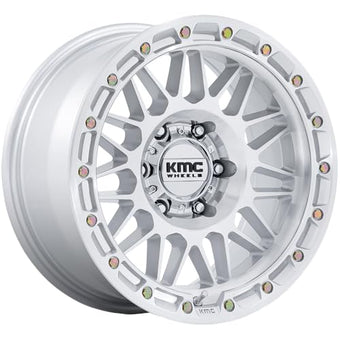 compare product KMC ATTACK 17X8.5 6X135 4.36-10mm GLOSS SILVER W/MACHINED FACE - KM555SD17856310N