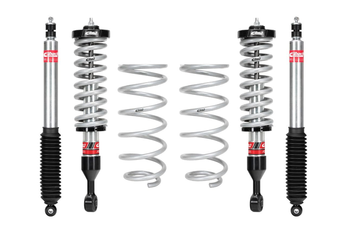 Eibach Suspension Lift Kit, PRO-TRUCK-LIFT STAGE 2, 2 to 4 in Front Lift, 1 in Rear Lift, Springs/Shocks, compatible with Toyota Midsize SUV 2010-24, Kit
