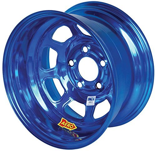 AERO RACE WHEELS 52-985030BLU 15x8 3in 5.00 Blue Chrome