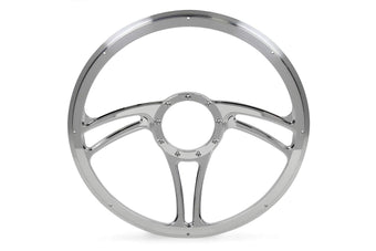 compare product Billet Specialties 34005 15-1/2 Steering Wheel BLVD Series BLVD 05 With Milled F