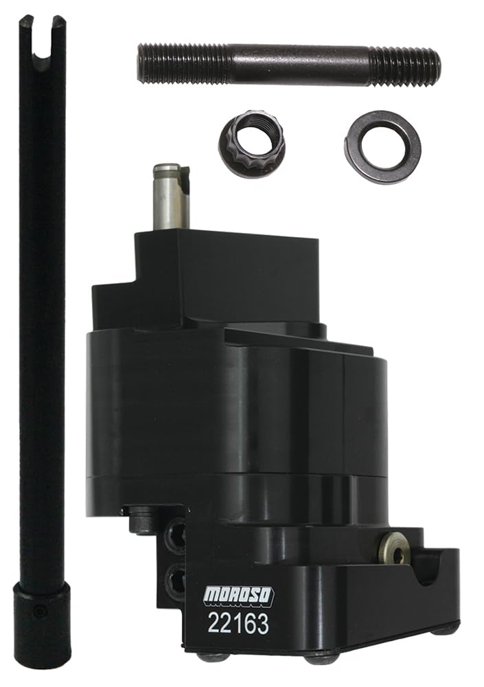 Moroso 22189 Billet High Volume Oil Pump, Fits Big Block Chevy w/ .400 Raised Cam Height, Inc. Hardware and Shaft