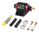 Derale Fuel Pump, Electric, In-Line, 34 gph at 7 psi, 1/8 in NPT Female Inlet, 3/8 in Hose Barb Outlet, Aluminum, Red/Black Anodized, Diesel, Kit