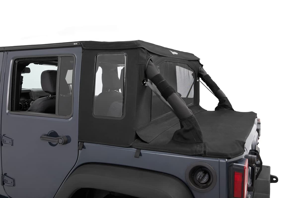 Bestop Halftop Conversion Kit - '07-18 Wrangler JK 4-Door (Black Twill)