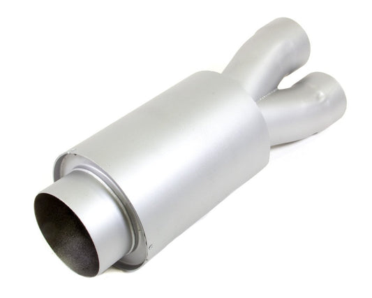 HOWE Dual 3-1/2 in Inlets Single 5 in Outlet Merge Muffler P/N H3099