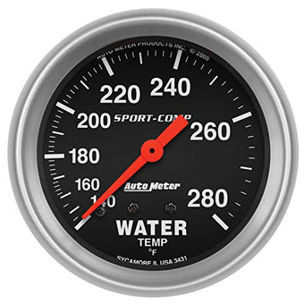 compare product Auto Meter 3431 Sport-Comp Mechanical Water Temperature Gauge