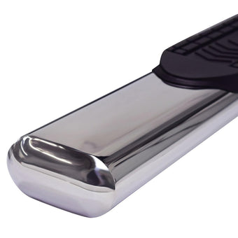 compare product TrailFX Nerf Bars Fits Chevrolet Silverado 1500 Double Cab 2020-2021 Stainless Steel 6 Inch Oval Straight Polished with Step Pads, Rocker Panel Mount Running Boards TrailFX A8256S