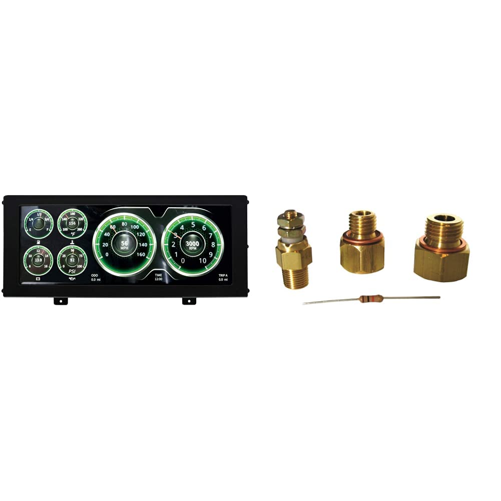 AutoMeter 7000 Invision LCD Display Complete System + Auto Meter 5284 LS Install Kit