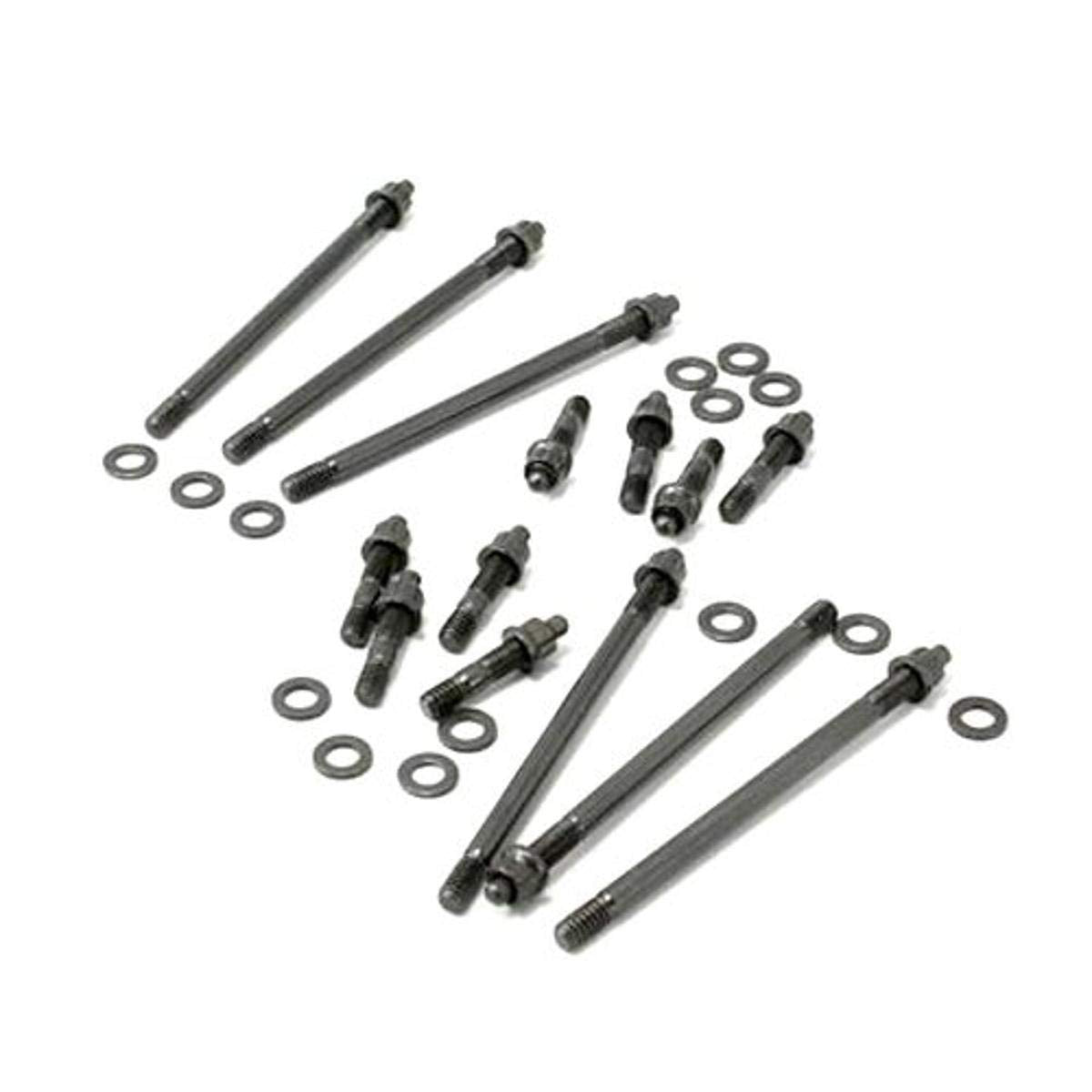 ARP 200-7619 Black Oxide 1/4-20" Thread 1.500/4.500" UHL 12-Point Valve Cover Stud with Cast Aluminum Cover for Big Block Chevy, (Set of 14)