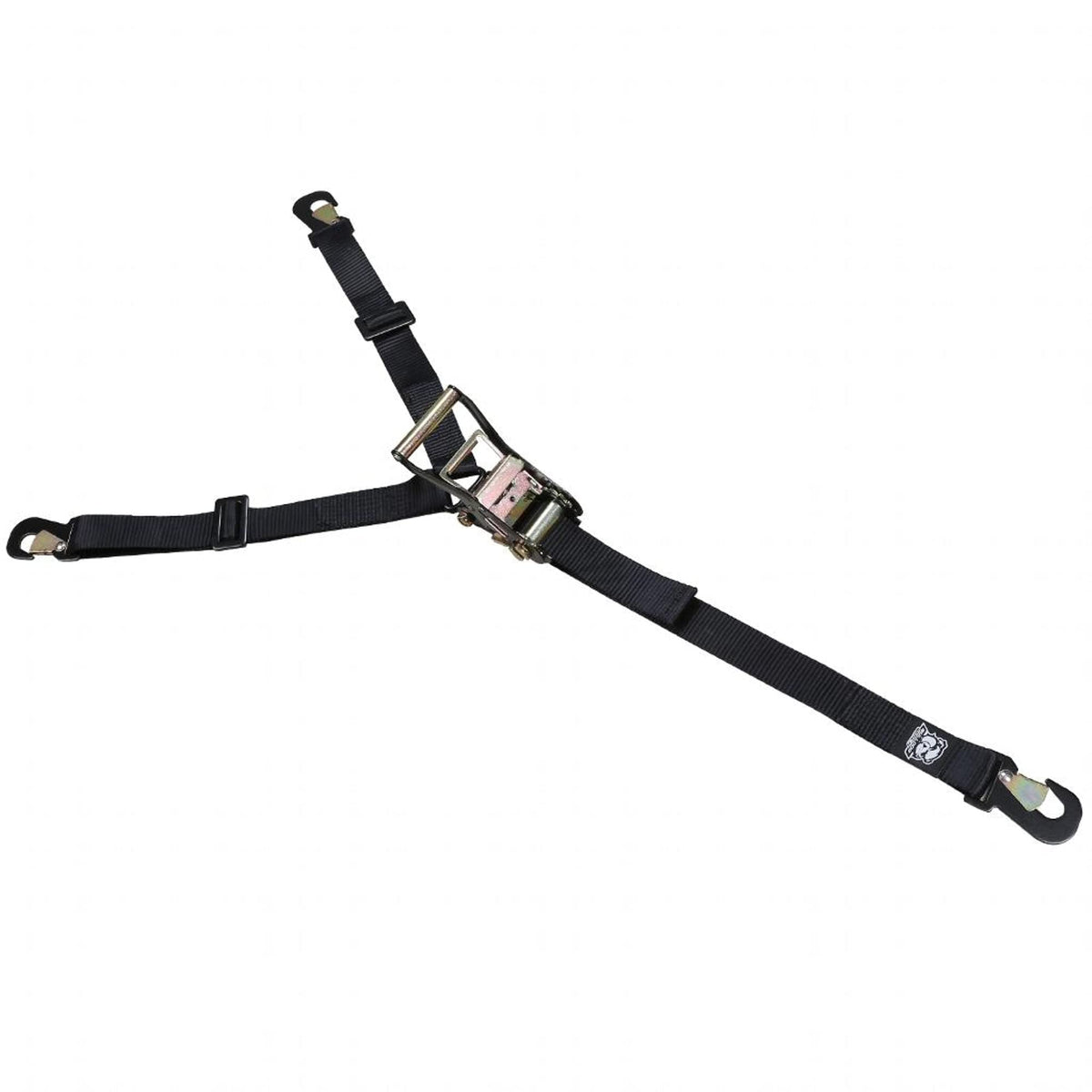 Bulldog Winch 20363- Horizontal Tire Ratcheting Y Tie-Down Strap