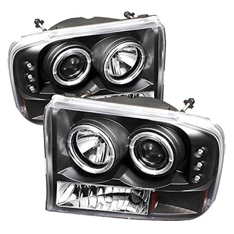 compare product Spyder Auto 5010339 LED Halo Projector Headlights Black/Clear