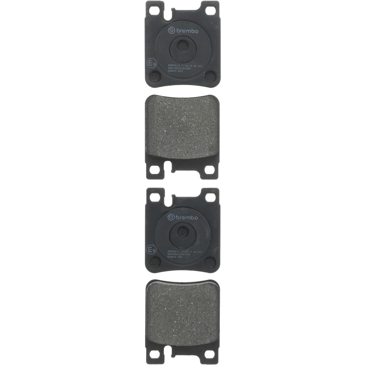 Brembo P50017 Low-Met Rear Disc Brake Pad Set CHRYSLER/MERCEDES-BENZ OE# A0044209220