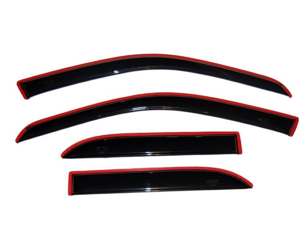 Auto Ventshade [AVS] In-Channel Rain Guards for 2003 - 2007 Honda Accord Sedan | Window Vent Visors, 4 pcs. - Smoke | 194943