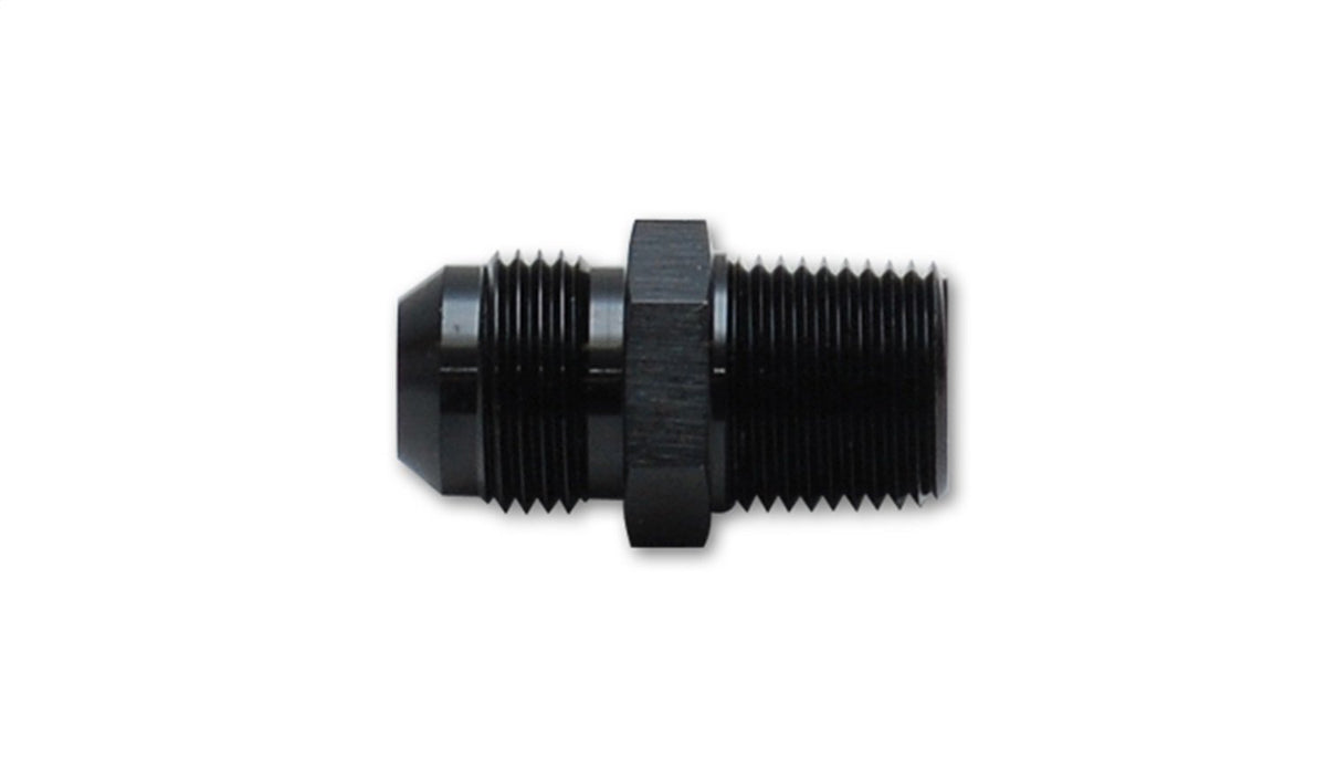 Vibrant Performance"(10291) -3AN x 1/8"" NPT Aluminum Straight Adapter Fitting" , Black