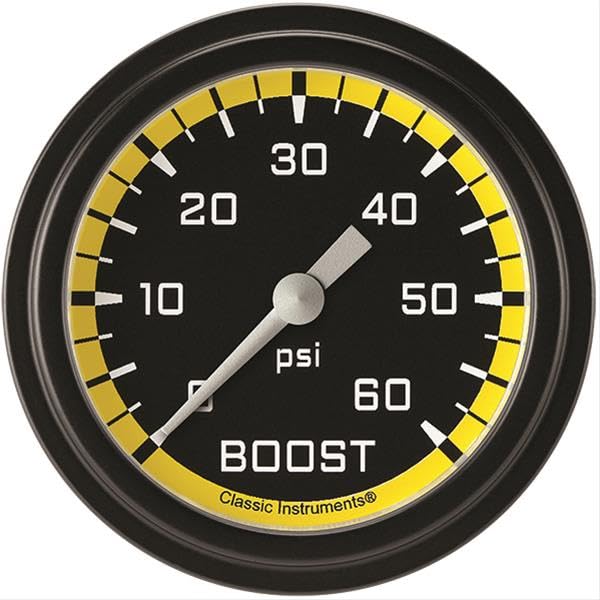 Classic Instruments - Aut Crs Ylw 2 5/8In Boost, 60Psi Ele (AX343YBLF)