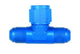 Aeroquip FCM2282 Tee w/Female On The Bottom -6AN Dash Size x -6AN Dash Size x -6AN Dash Size Aluminum Blue Anodized Tee w/Female On The Bottom