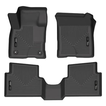compare product Husky Liners Weatherbeater Floor Mats | Fits 2022-2026 Ford Maverick (EcoBoost Gas Model Only) | Front & 2nd Row, 3-pc Black - 95051